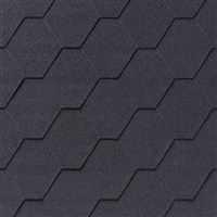 Šindeľ IKO Superglass - Hexagonal č.01, čierna