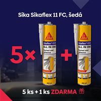 Mnohoúčelové elastické lepidlo a tmel Sikaflex 11 FC, Šedá 300 ml