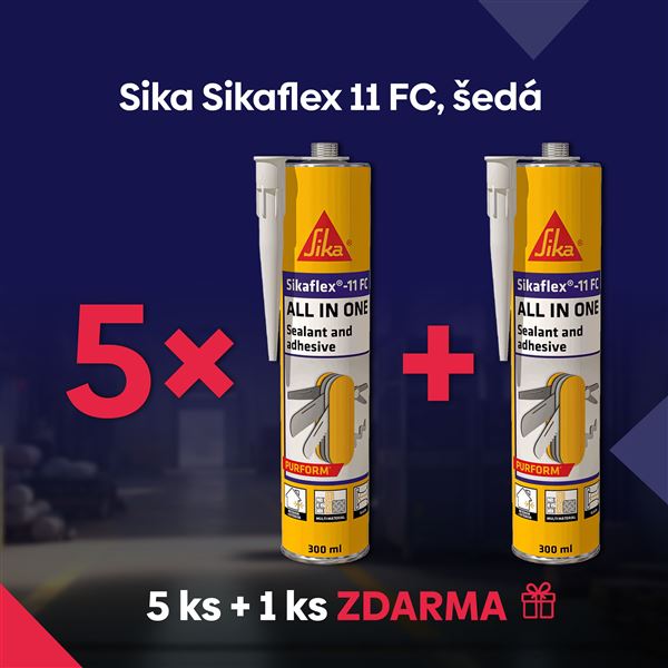 Mnohoúčelové elastické lepidlo a tmel Sikaflex 11 FC, Šedá 300 ml