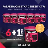 Ceresit CT76 2,0 mm omietka hladená siliko-elastomerová  25kg