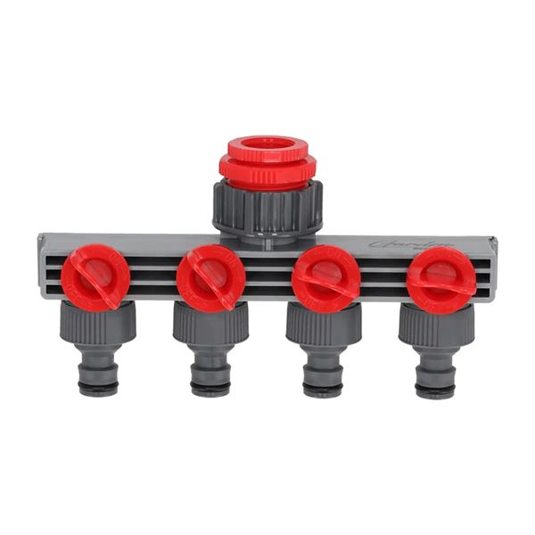 Kohútiková prípojka štvoritá 1/2"-3/4"-1"