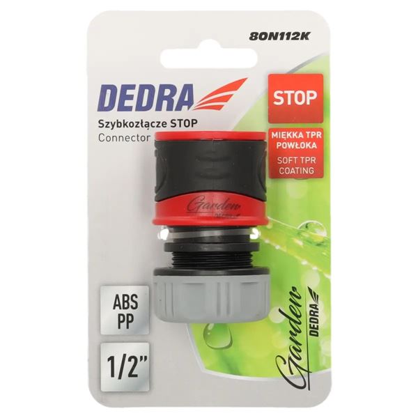 Rýchlospojka Dedra STOP 1/2" SOFT, na karte