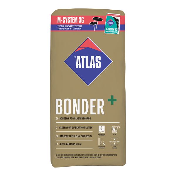 Sádrové lepidlo ATLAS Bonder+ 20 kg