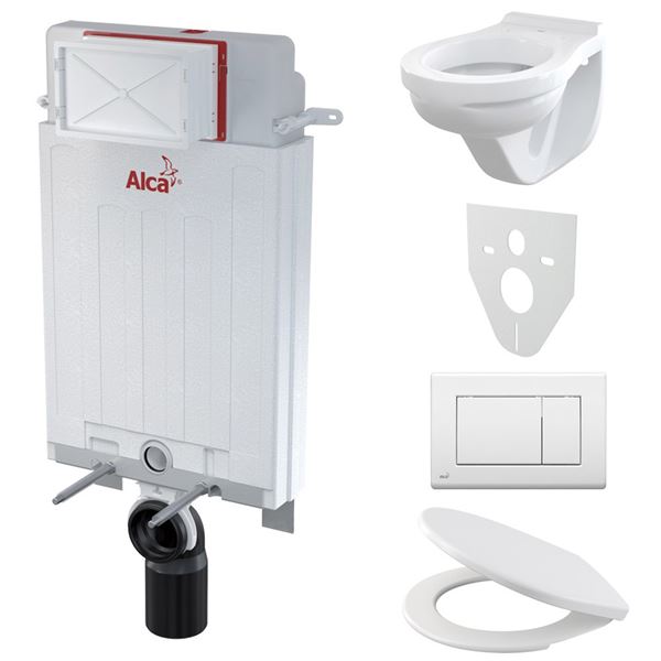 WC set závesný modul AlcaPlast A100, 5 v 1