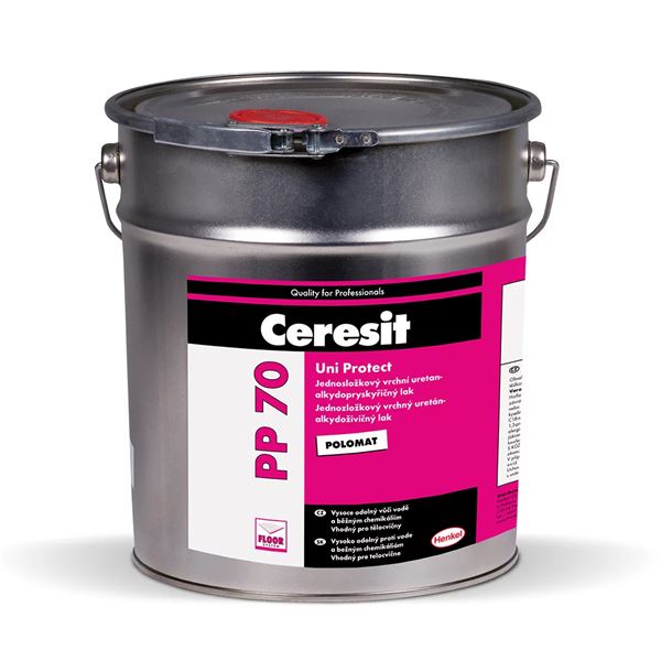 Lak na parketové a drevené podlahy Ceresit PP 70 UNI protect, 5 l