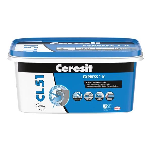 Jednozložková hydroizolácia Ceresit CL 51, 15 kg