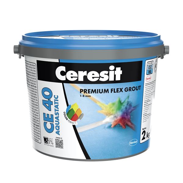 Škárovacia hmota Ceresit CE 40 Aquastatic, šedá, 5 kg