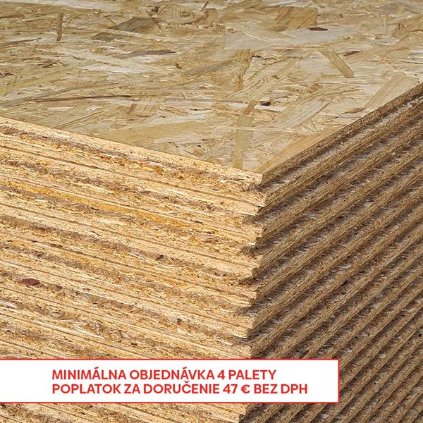 OSB-3 doska P+D  18x625x2500 mm  (39ks/pal).