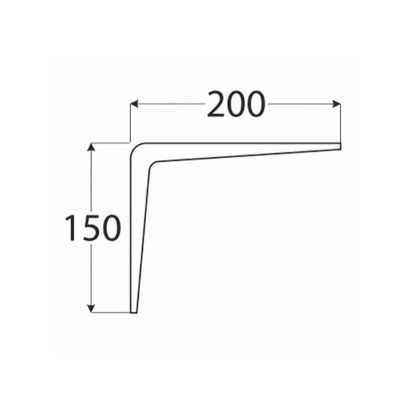 Konzola stavebná hnedá D-WS 200-150*200 