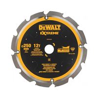 Rezný kotúč DeWalt 250/30, 12 zubov pre cementovo-vláknité dosky