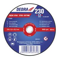 Kotúč rezný Dedra na oceľ 230 × 2,0 × 22,2 mm