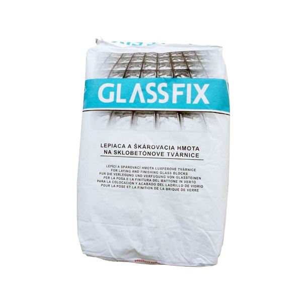 Murovací materiál na Sklobetón - Glass FIX biely 25 kg