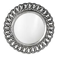 Zrkadlo SAPHO 80 cm CERCLE, strieborný rám drevo