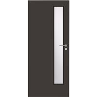 Interiérové dvere Solodoor KLASIK 5 so sklom, 70 pravé, antracit