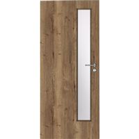 Interiérové dvere Solodoor KLASIK 5 so sklom, 70 pravé, dub halifax