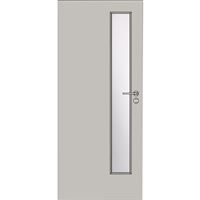 Interiérové dvere Solodoor KLASIK 5 so sklom, 60 pravé, sivá