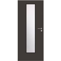 Interiérové dvere Solodoor KLASIK 7 so sklom, 90 pravé, antracit