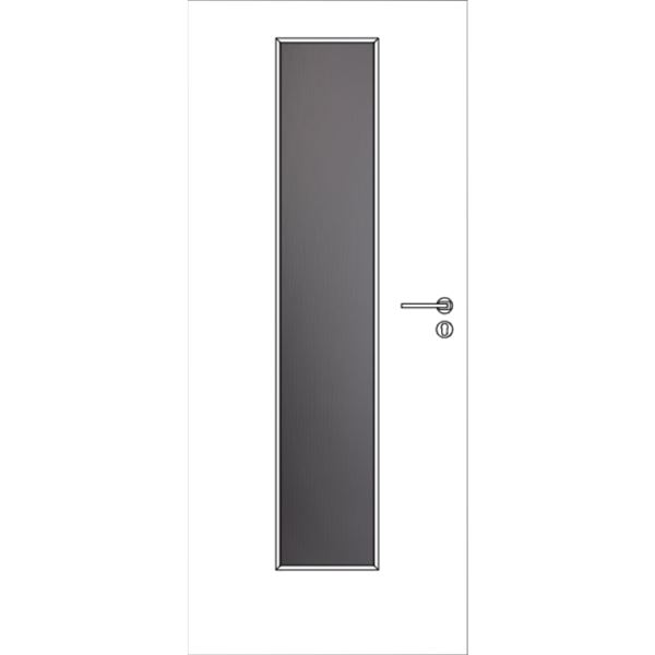 Interiérové dvere Solodoor KLASIK 7 so sklom, 60 ľavé, biela
