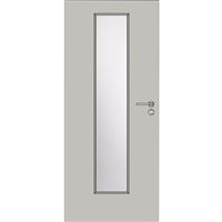 Interiérové dvere Solodoor KLASIK 7 so sklom, 60 ľavé, sivá