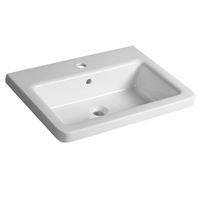 Umývadlo keramické hranté SAPHO CITY 60 × 45 cm