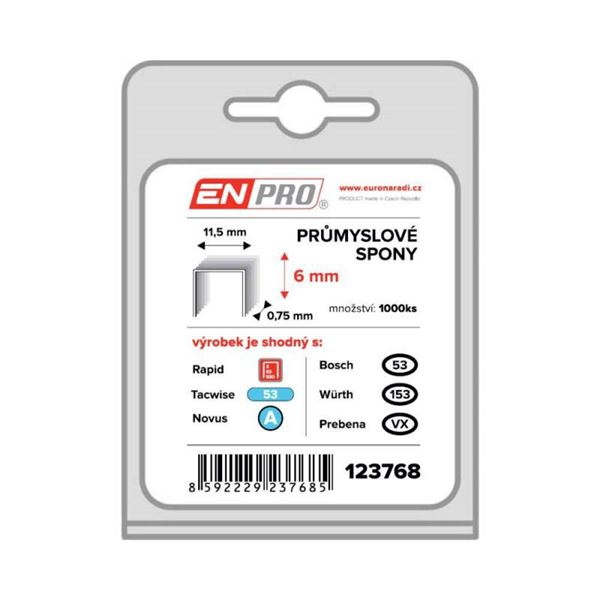 Spony ENPRO PROFI, 530/06 mm, 1000 ks