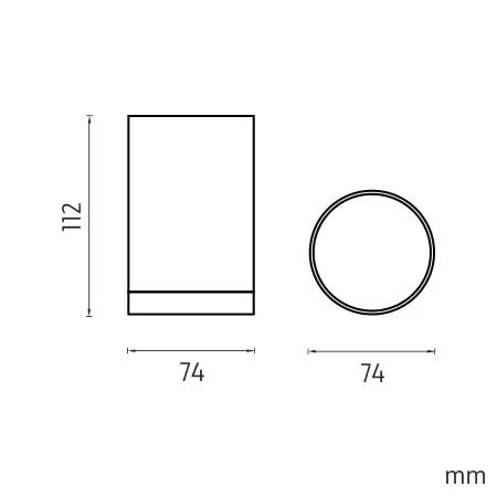 Pohárik na kefy a pastu s držiakom Nimco Lio, biela/chróm