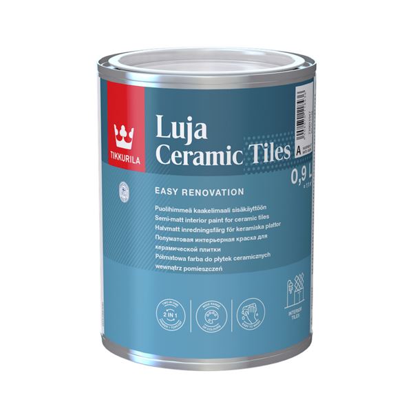 Tikkurila LUJA Ceramic Tiles, farba na obkladačky, 0,9L A