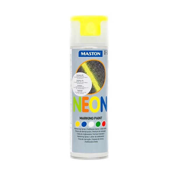 Značkovací neónový sprej Maston Žltý 500 ml