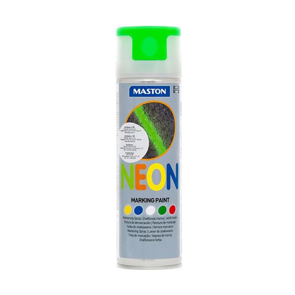 Značkovací neónový sprej Maston Zelený 500 ml
