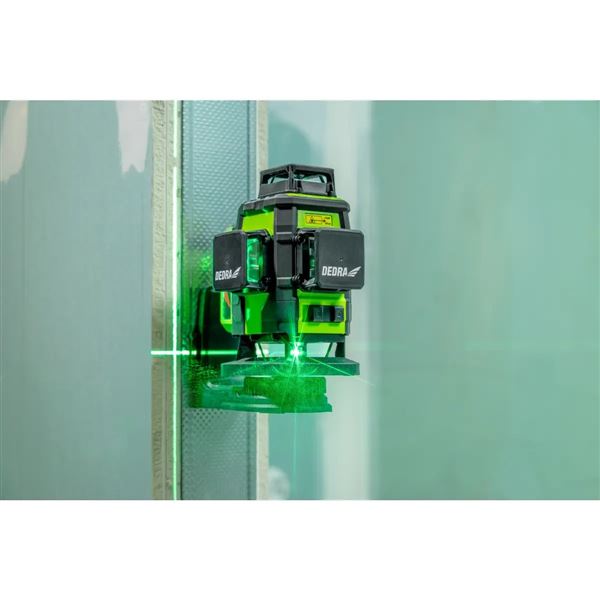 Laser, vodováha 4D Dedra, lúč zelený, diódy SHARP