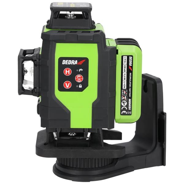 Laser, vodováha 4D Dedra, lúč zelený, diódy SHARP