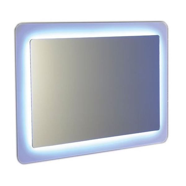 Zrkadlo SAPHO LORDE 90 × 60 cm s LED osvetlením, biele