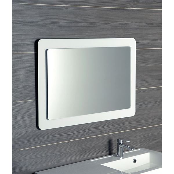 Zrkadlo SAPHO LORDE 90 × 60 cm s LED osvetlením, biele