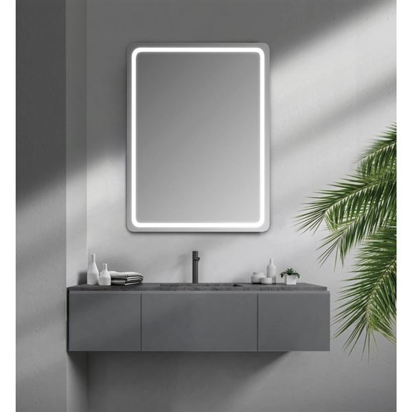 Zrkadlo SAPHO NYX 50x70 cm s LED osvetlením, bez vypínača