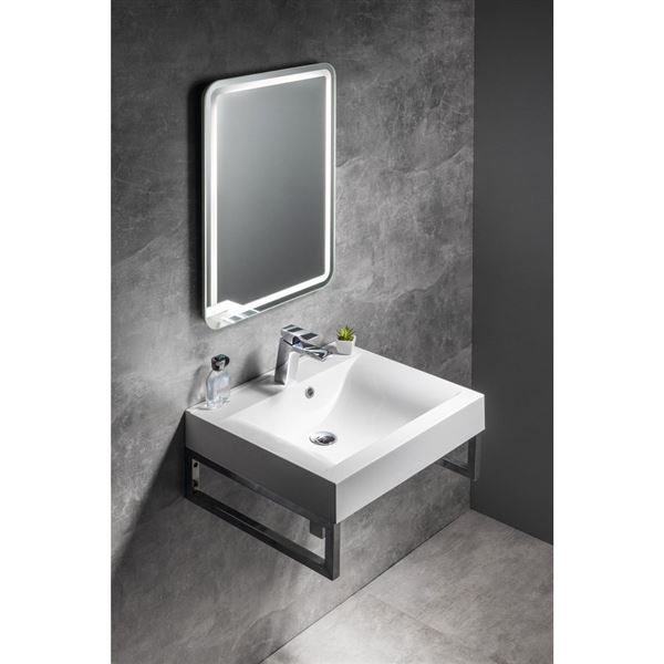 Zrkadlo SAPHO NYX 50x70 cm s LED osvetlením, bez vypínača