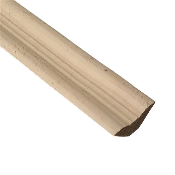Lišta oblúková vnútorná drevo Smrek 27 x 27 x 2700 mm
