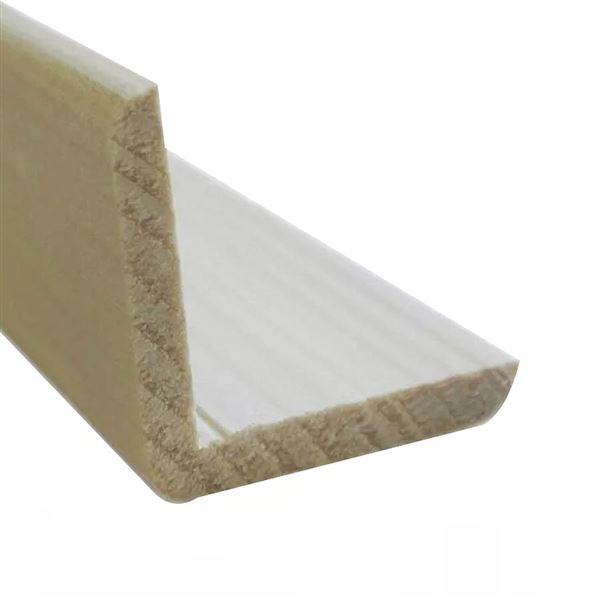Profil L drevo Smrek 40 x 40 x 2500 mm