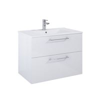 Skrinka Aquaterm VERA pod dosku/umývadlo 60 × 45,6 × 59 cm, 2 zásuvky, biela lesklá