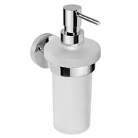 Dávkovač mydla SAPHO X-ROUND 250 ml, mliečne sklo