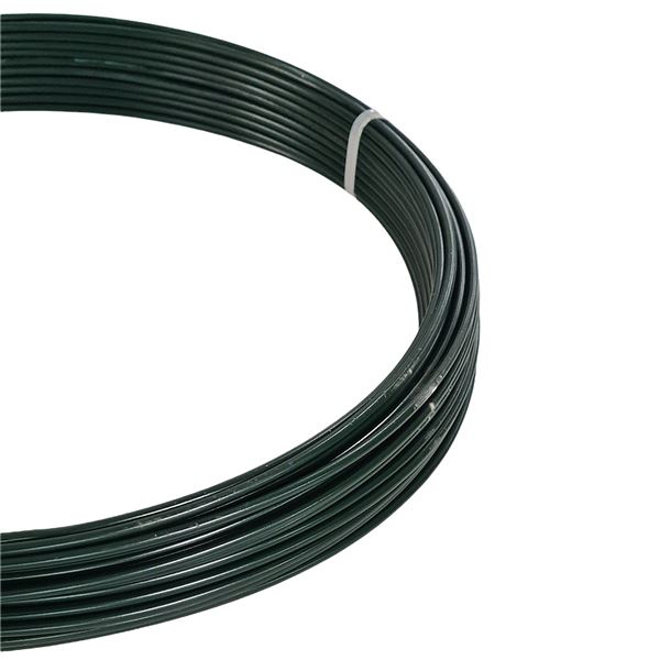 Drôt napínací PVC 3.4/2.5 mm, balenie 26 m, RAL 6005 zelená