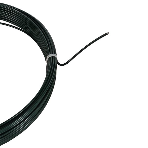 Drôt napínací PVC 3.4/2.5 mm, balenie 26 m, RAL 6005 zelená