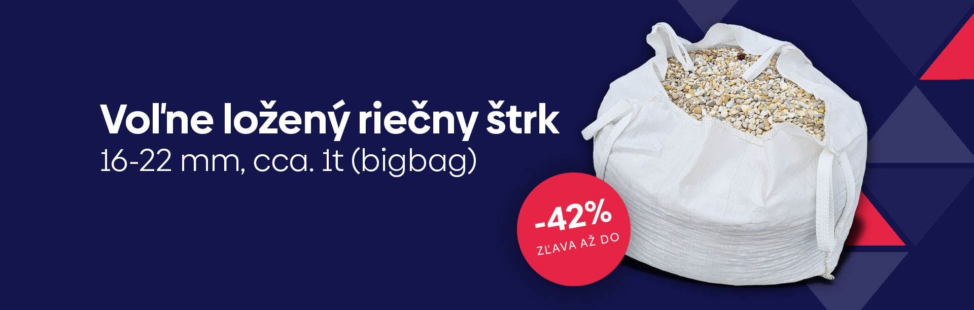 Voľne ložený riečny štrk